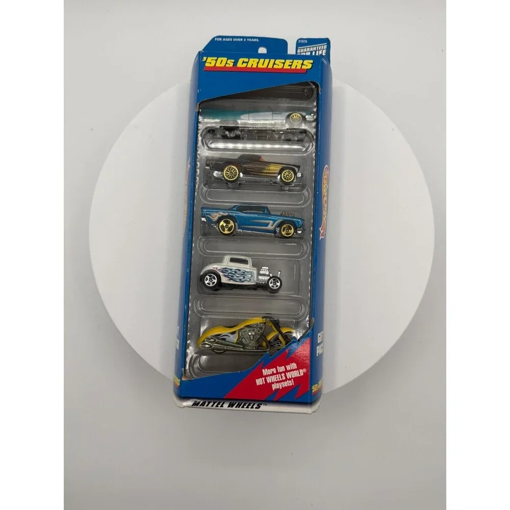 Mattel Wheels Hot Wheels 50's Cruisers 5 Vehicle Gift Pack #21076
